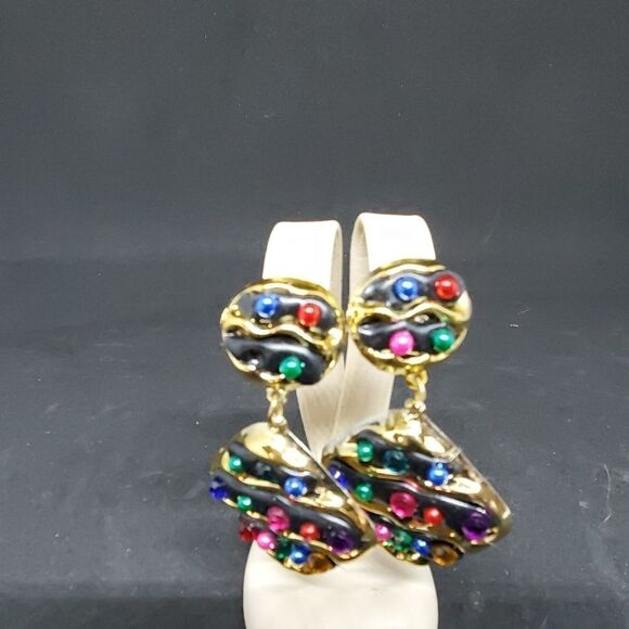 Vintage Retro Dangling Earrings - Picture 1 of 3